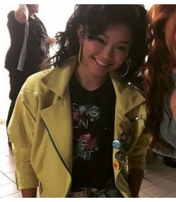 X Men Apocalypse Lana Condor (Jubilee) Yellow Leather Jacket
